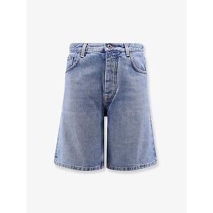 Off White Men Half Arrow Denim Shorts